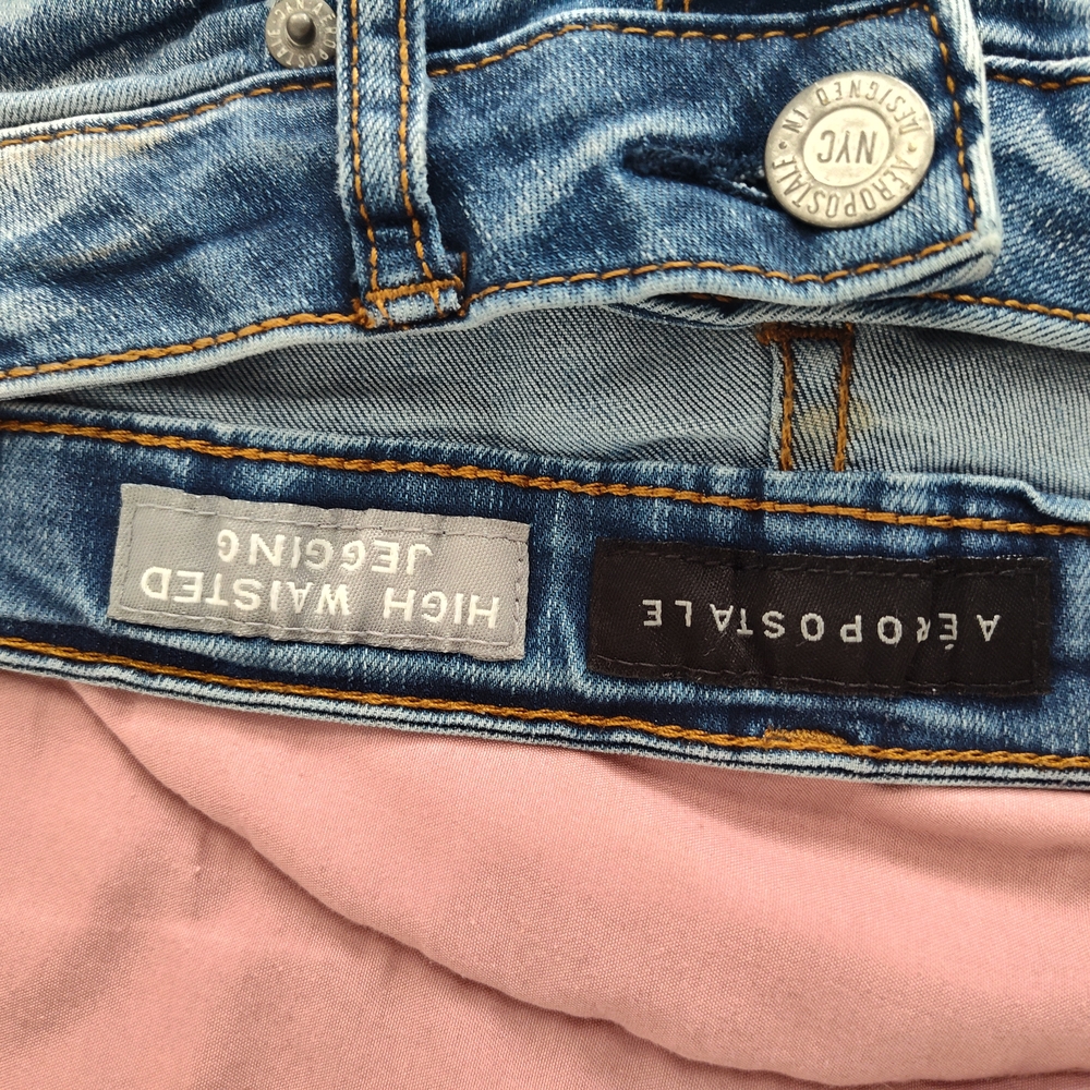 Aeropostale Blue Jeggings with Classic Denim Look